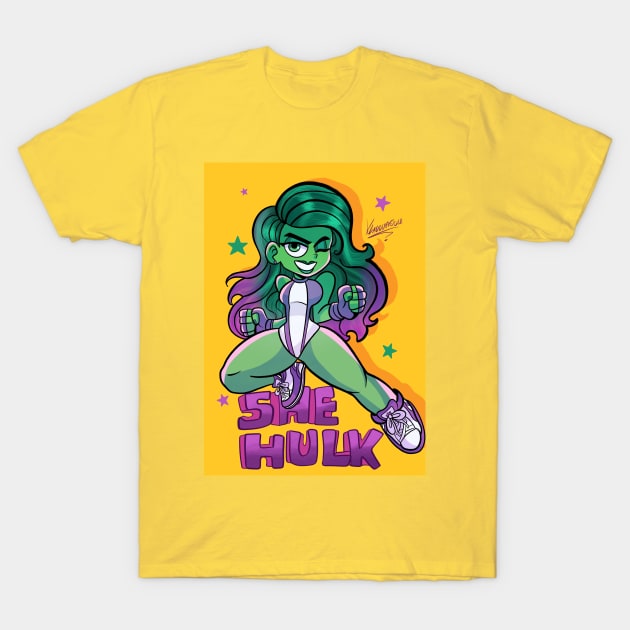 she hulk T-Shirt by Klaudiapasqui 96